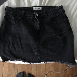 Pacsun Black Denim Skirt